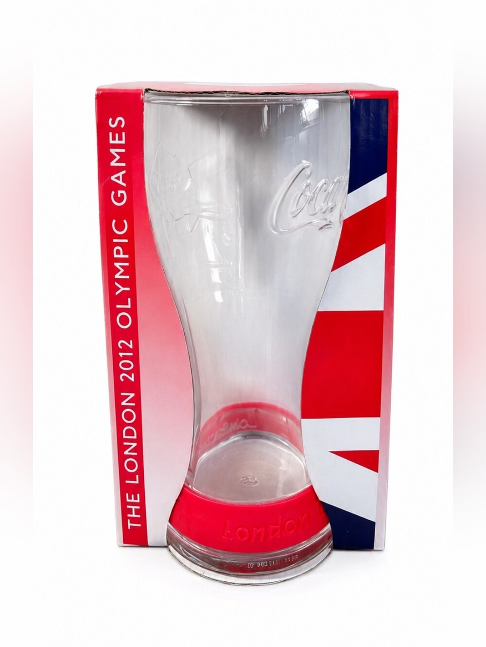 2012 Official London Olympics McDonalds Coca Cola Glass Red Wristband BNIB